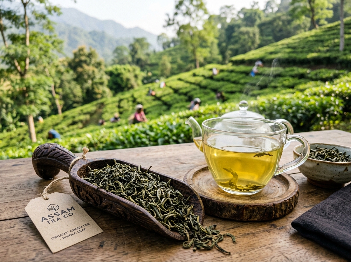 Upper Assam Organic Green Tea — Assam (PIN 785001)