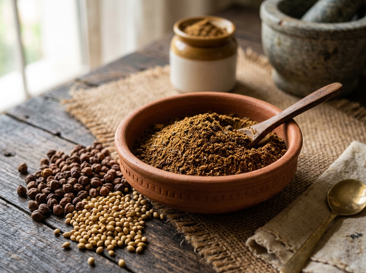 Bihari Roasted Chana Ghugni Spices — Bihar (PIN 842001)